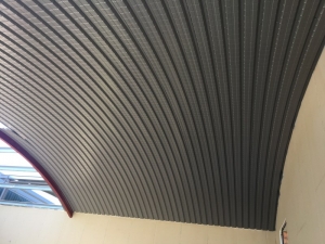 Falso techo chapa metálica de acero lacado